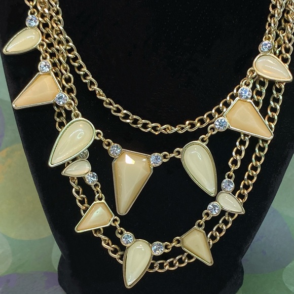 Nicole By Nicole Miller Layered Chain Statement Necklace - Picture 2 of 6